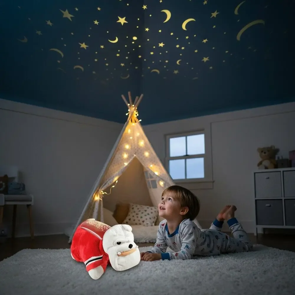 Georgia Bulldogs UGA Dream Lites Pillow Pets NCAA Projector Plush Works